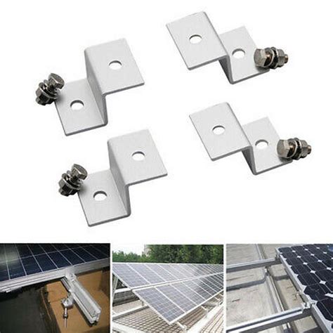 4pcs Solar Panel Mounting Kits Z Style Brackets Aluminum Alloy RV Boat Home | eBay