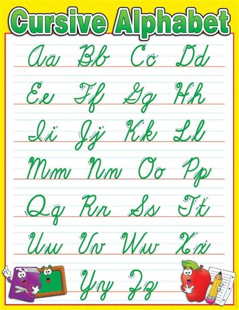 Cursive Letter Chart | Free Letter Templates