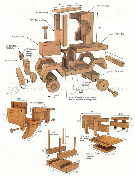 Wooden Toy Truck Plans • WoodArchivist