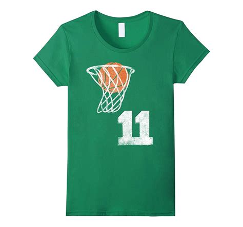 New Tee - Vintage Basketball Jersey Number 11 T-Tee Player Number Wowen - Tops