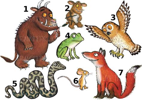 THE GRUFFALO MOUSE OWL STICKER WALL DECAL or IRON ON HEAT TRANSFER TSHIRT LOT GR | The gruffalo ...