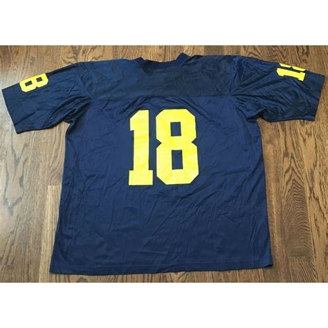 Vintage Michigan Football Jersey Large Wolverines Amani Toomer | Etsy