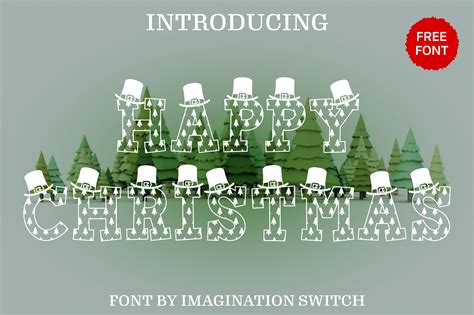 Happy Christmas Font by Imagination Switch · Creative Fabrica