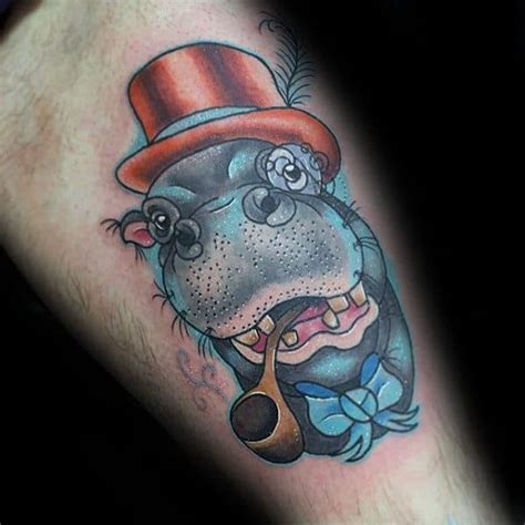 60 Hippo Tattoo Designs for Men