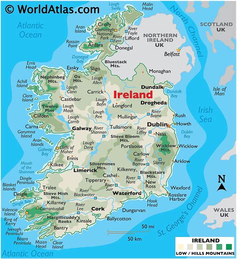 Map Of Ireland Counties And Towns - Valley Zip Code Map