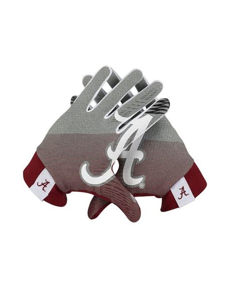 Nike Stadium (alabama) Football Gloves in Gray for Men | Lyst