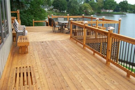 this deck with built in seating overlooking the water is just gorgeous Behr Deck Over Colors ...