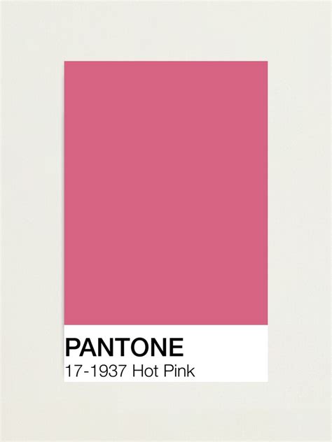 "Hot Pink Pantone Shade " Photographic Print for Sale by allilapps | Redbubble