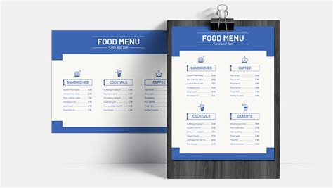 Paper & Party Supplies Cafe menu template Simple restaurant menu design Restaurant branding ...