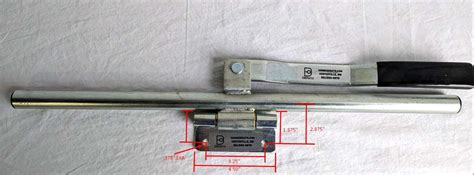 Enclosed Trailer Door Latch 24" Zinc Plated Steel Single Point Short Hinge - DBParts