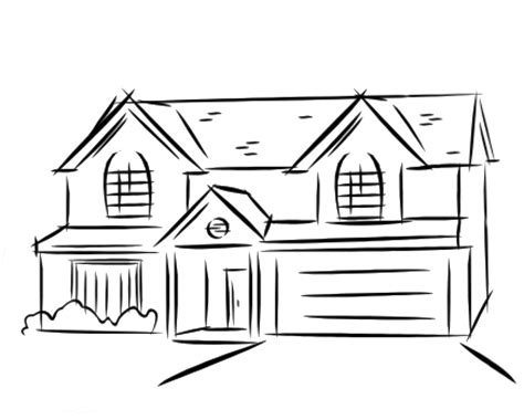 Dream house drawing, Simple house drawing, House drawing