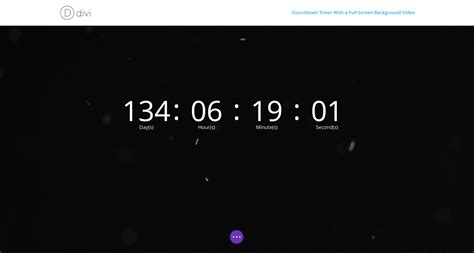 How to Create a Countdown Timer With a Full Screen Background Video | Countdown timer, Timer ...