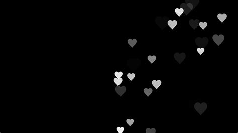 Black Background Wallpaper With Heart