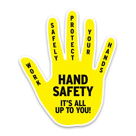 Hand Safety Sticker 3" — SEED MEDIA