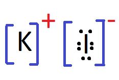 How to draw a Lewis dot structure of potassium iodide (KI)? | Quizlet