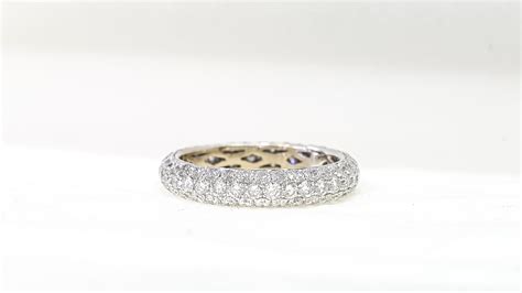 Diamonds Micro Pave Setting Wedding Band Ring 18Kt White Gold – Parasmani Jewellary