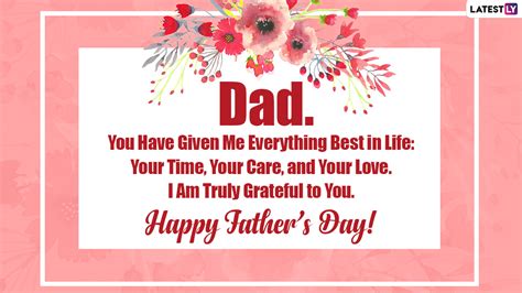 Happy Father’s Day 2021 Messages from Daughter: WhatsApp Status, Wishes, HD Images, Facebook ...