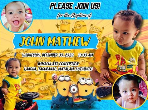 Minions Happy Birthday Invitation