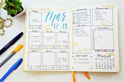 Over 20 Easy Bullet Journal Weekly Spread Ideas!