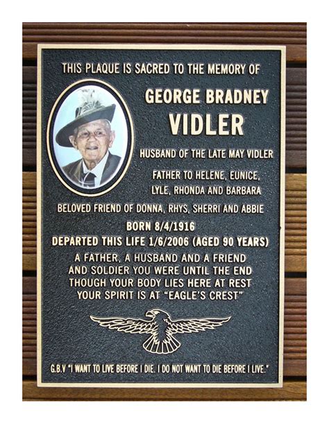 Cemetery Plaques Wording at Brent Miller blog