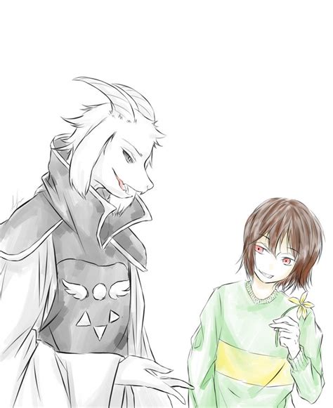 Asriel and Chara by Theta-Comics on DeviantArt