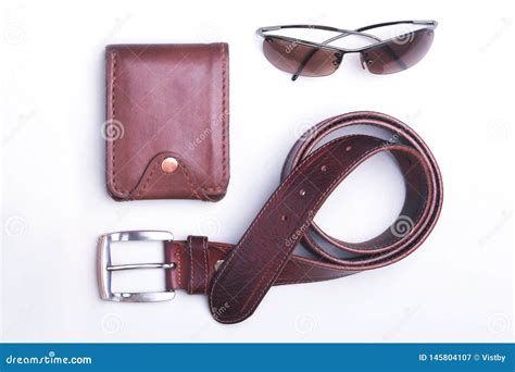 Men`s Accessories for Business and Rekreation. a Professional Studio Photograph of Men`s ...