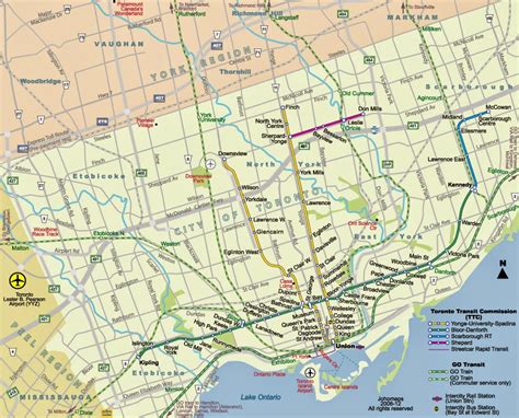 Printable Toronto Subway Map - Printable Word Searches