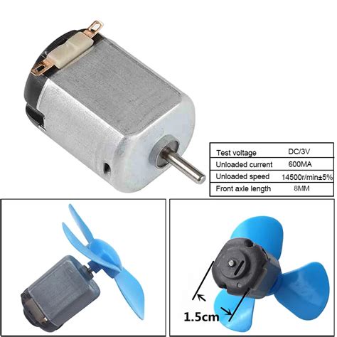 1PC DC Motor 3V 14500r/min Mini Electric Motor Carbon Mini Electric Motor For Remote Control Toy ...