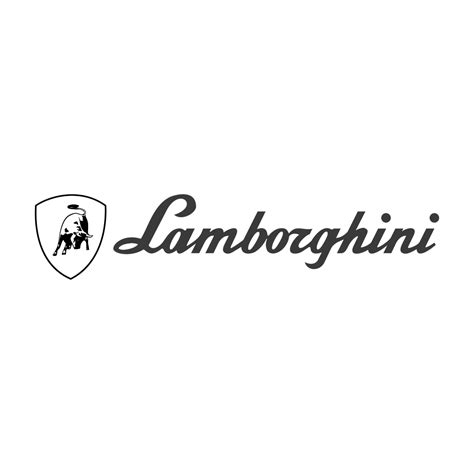 Lamborghini Logo Black and White (3) – Brands Logos