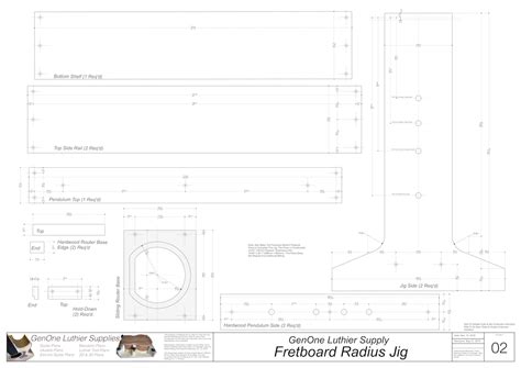 Fretboard Radius Tool - GenOne Luthier Services