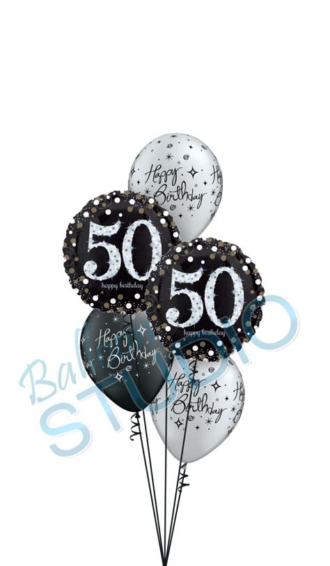 50th Birthday Bouquet balloons vancouver JC Balloon Studio