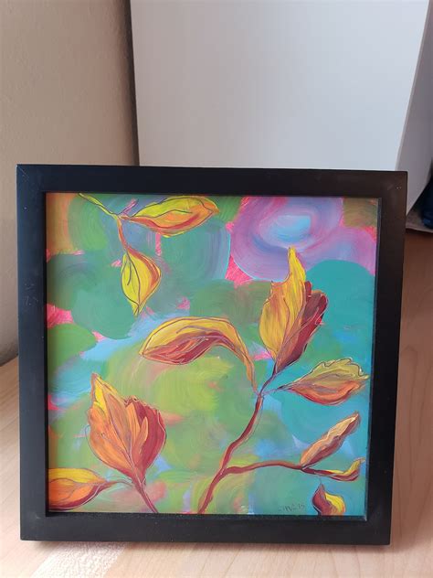 Leaves 1 Original Abstract Nature Oil Painting - Etsy