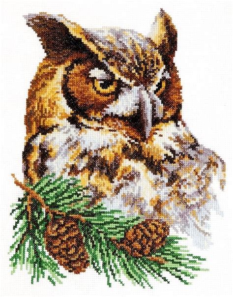 Owl Cross Stitch Kit, code 64-03 Magic Needle | Buy online on Mybobbin.com