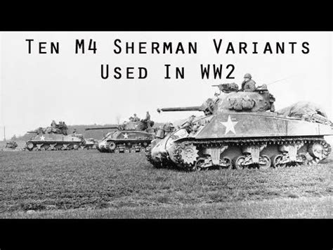 Sherman Tank Variants