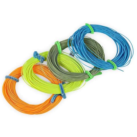 FL001 4 Colors Strong 30.5M Weight Forward Nylon Floating Fly Fishing String Floating Line for ...