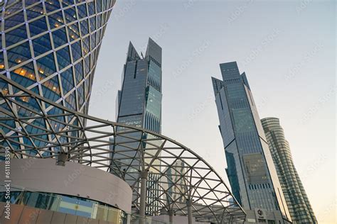 DOHA, QATAR - CIRCA MARCH, 2023: skyscrapers seen in Doha in twilight. Stock Photo | Adobe Stock