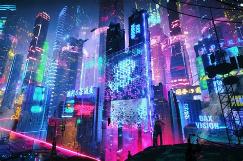 2560x1700 Colorful Neon City 4k Chromebook Pixel ,HD 4k Wallpapers,Images,Backgrounds,Photos and ...