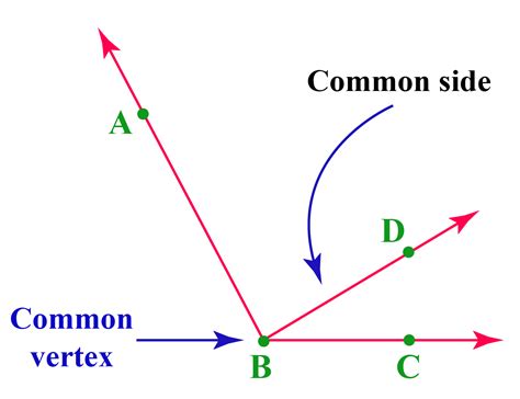 Adjacent definition, facts and solved examples - Cuemath