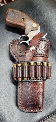 Colt King Cobra custom holster with your initials or Colt and ammo loops | SouthernCharmHolster