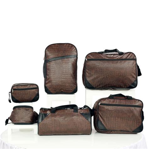 Buy Set of 6 Leatherette Travel Bags Online at Best Price in India on Naaptol.com