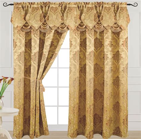 Venice Floral Rod Pocket Light Filtering Valances, 54" x 84" - Walmart.com