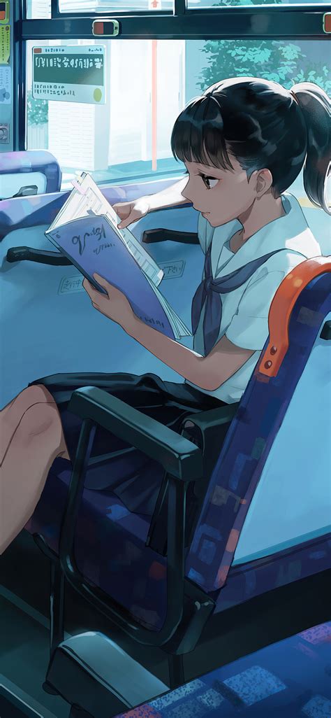 Anime Girl Reading Book Wallpapers - Wallpaper Cave