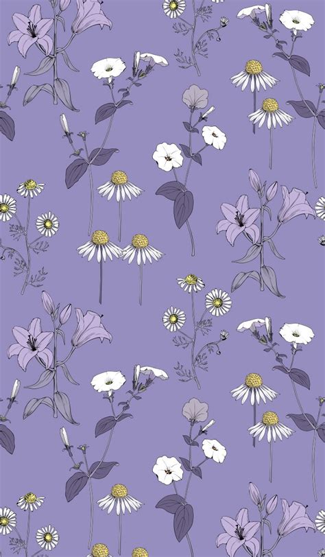 Blue field flowers seamless pattern | Backgrounds phone wallpapers, Phone wallpaper images ...