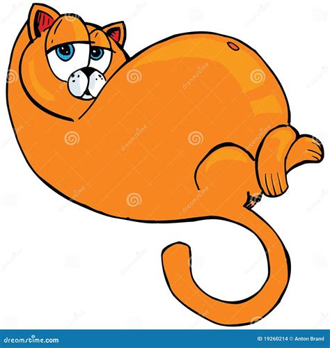 Cartoon Of Fat Orange Cat Stock Images - Image: 19260214