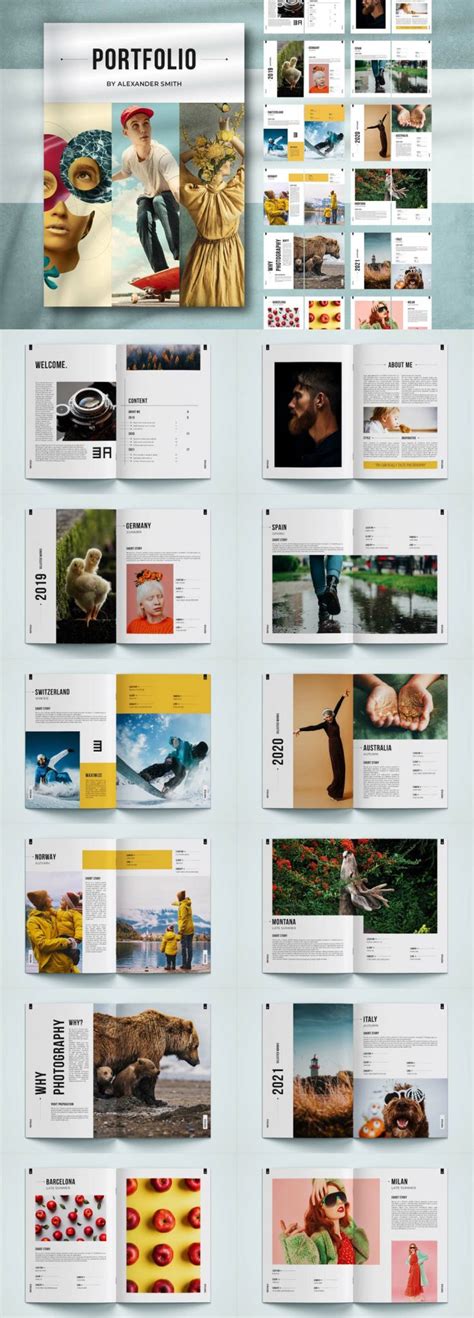 Download a Photography Portfolio InDesign Template with 25 Pages