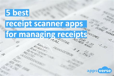 5 Best Receipt Scanner Apps for Managing Receipts