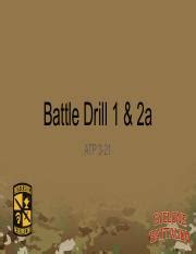 Battle Drill 1 & 2a.pdf - Battle Drill 1 & 2a ATP 3-21 Battle Drill 1: React to Contact - Enemy ...