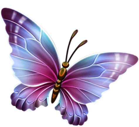 Free Butterfly Clipart Pink And Purple Butterfly Clipart - Transparent Background Butterfly ...