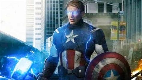 Marvel Releases Official Photo of Captain America Wielding Mjolnir From Avengers: Endgame