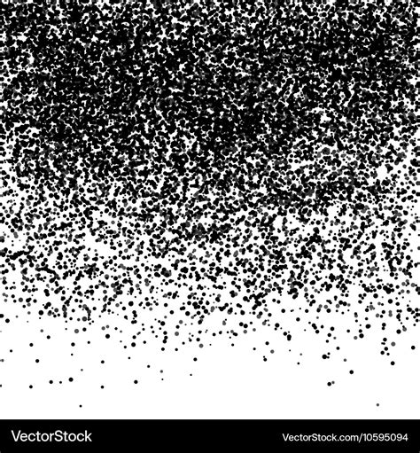 Black glitter particles on white background Vector Image